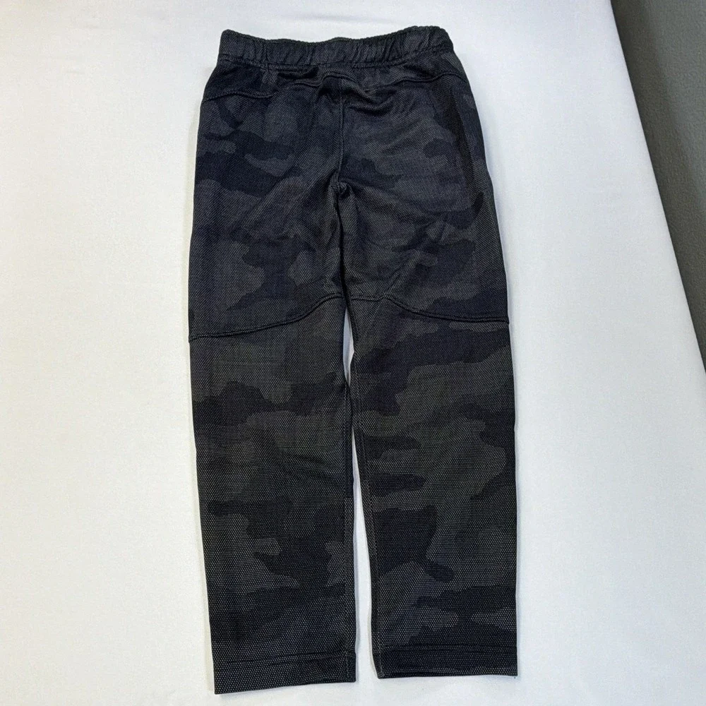 Old Navy Go-Dry Boys Jogger Pants Camo Black Gray Elastic Waist Size 8 M